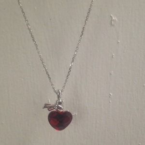 Red love pendent by Swarovski