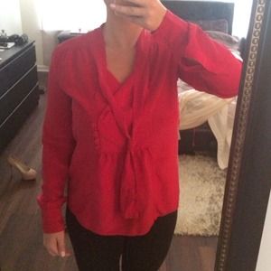 Red bcbg shirt