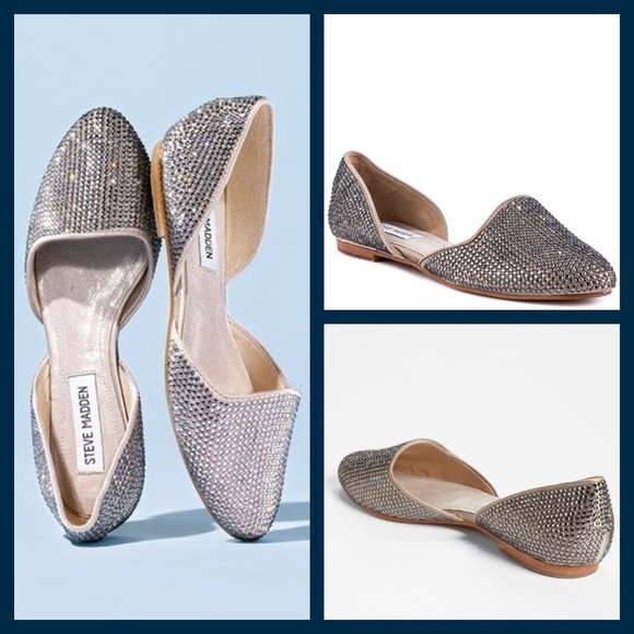 steve madden jeweled flats