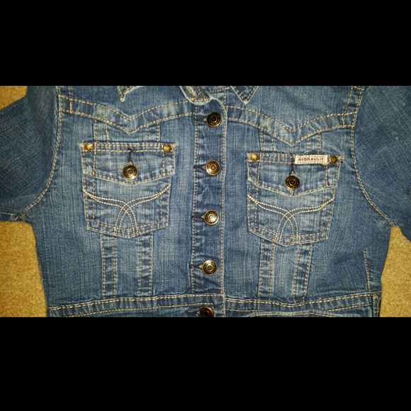 Hydraulic Cropped Jean Jacket - Picture 4 of 4