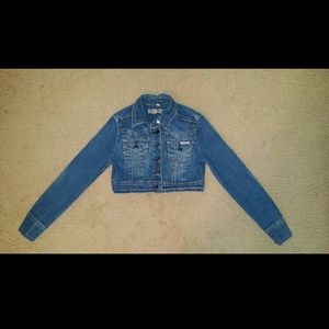 Hydraulic Cropped Jean Jacket