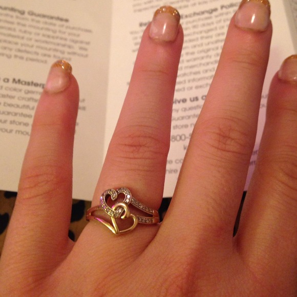 Kay Jewelers Jewelry Kay Jewelers K Double Heart Ring Size 7 Poshmark