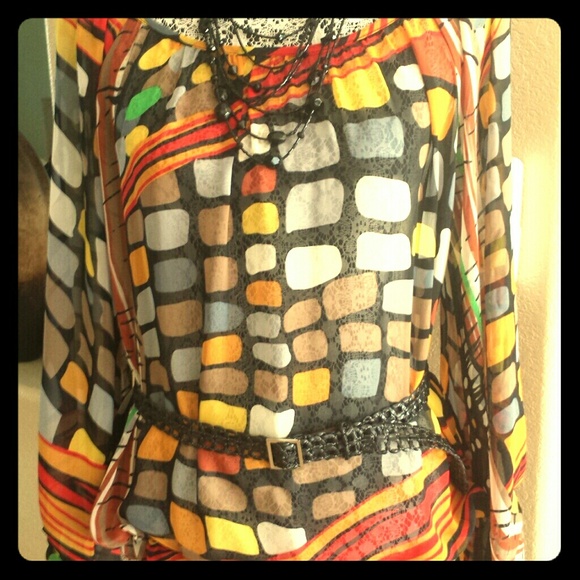 CHIFFON RETRO STYLE SHIRT