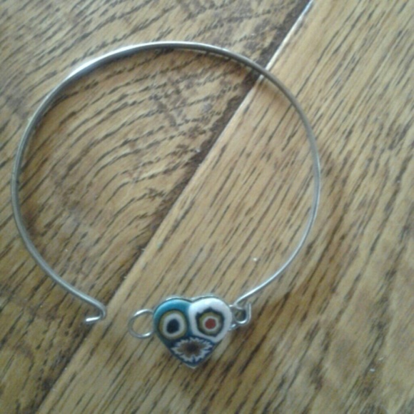 Mosiac tile heart bracelet