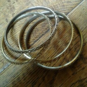 A set of gold vermeil bangles REDUCED!