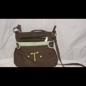 Thirty-one cross body bag with "T" initial