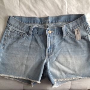 Faded Jean Shorts