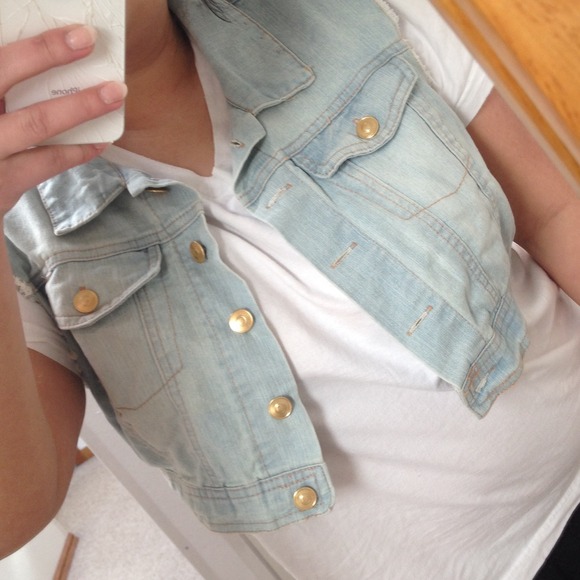 Jean jacket vest