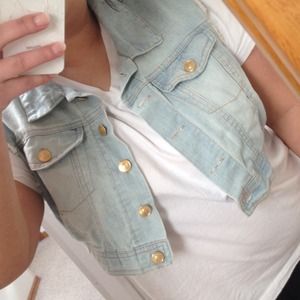 Jean jacket vest