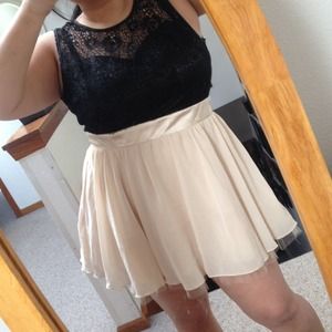 Baby doll lace mini dress