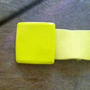 Yellow elastic belt