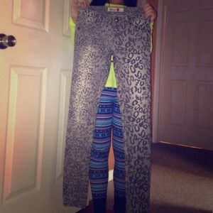 Leapord print jeans