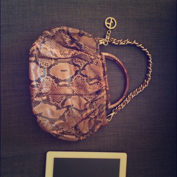 Giorgio Armani snake leather bag