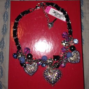 Betsey  Johnson heart necklace