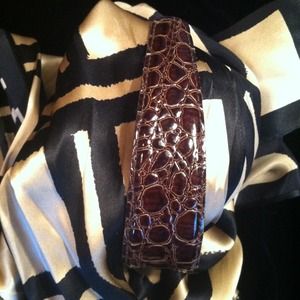 Faux Leather Head Band