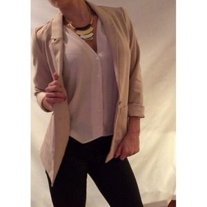H&M Tan Boyfriend Blazer