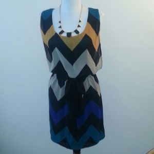 Chevron shift dress