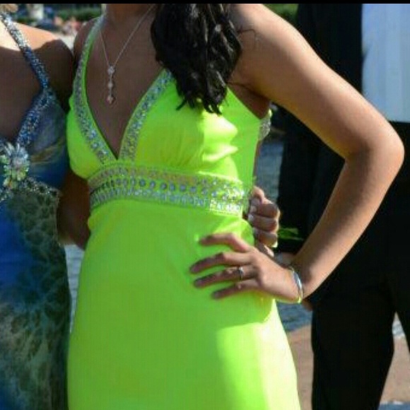 Bright prom dress