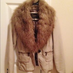 guess leather jacket