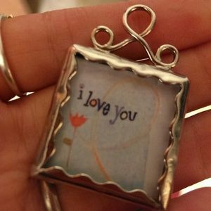 Glass pendant