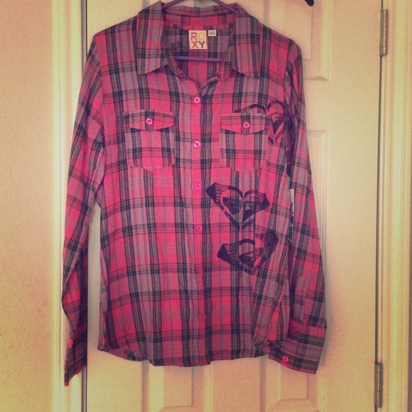 Roxy western style button up