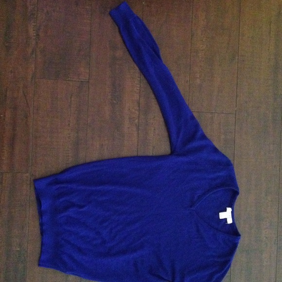 Blue V-Neck Sweater