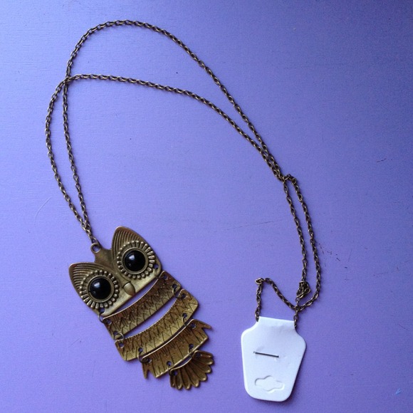 Vintage owl necklace