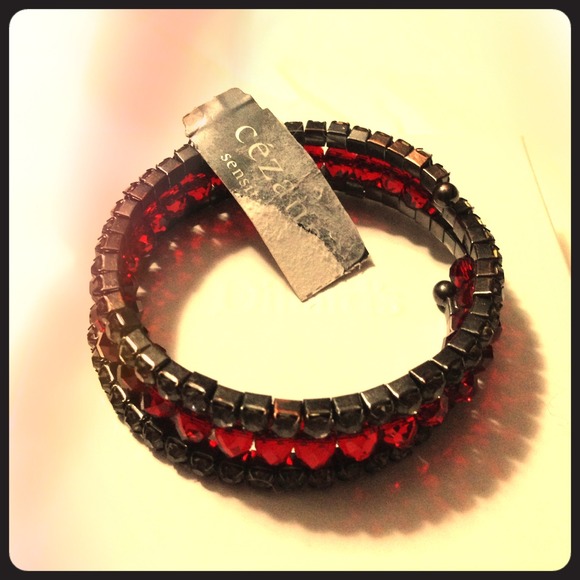 Red and black bracelet