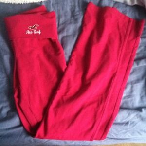 Hollister hot pink yoga pants