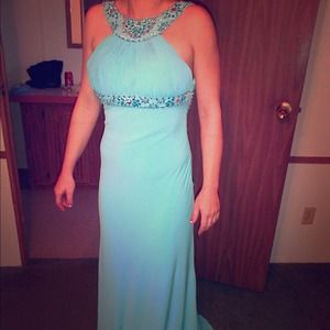 Light blue pageant/prom dress