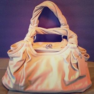 Authentic leather coach bag