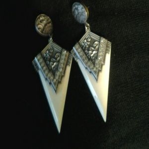 Marcasite pendant earrings