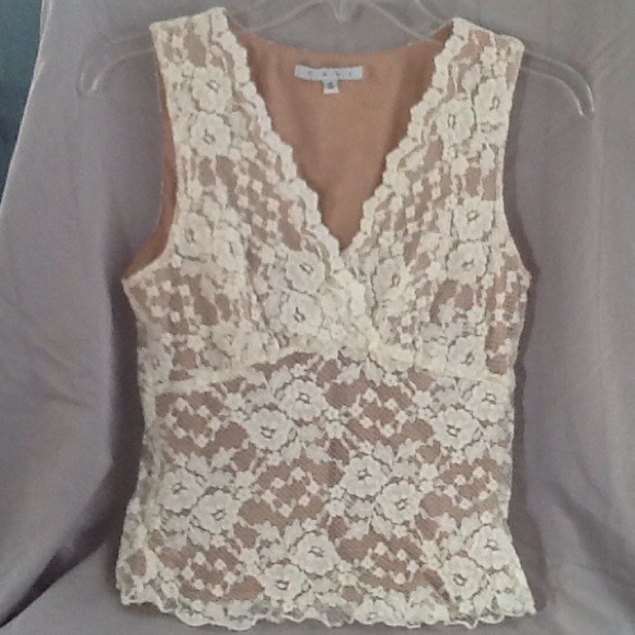 Lace cami by Cabi