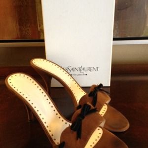 YSL beautiful open toe mules