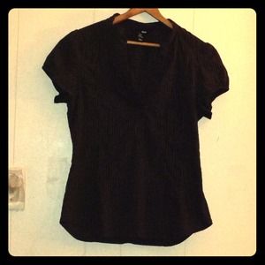 H&M capped sleeves pullover blouse