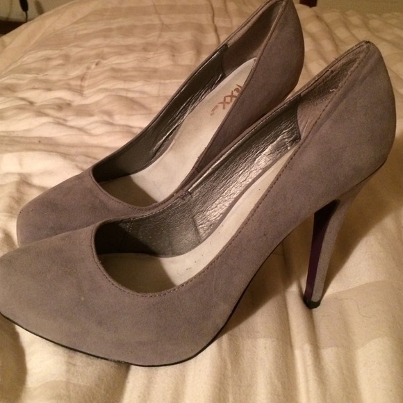 4" GREY HEALS Purple Underside - Picture 1 of 4