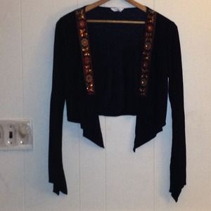 Beaded accent sweater