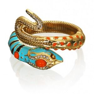 Anna dello Russo (Oct. 2012) at H&M snake bangle