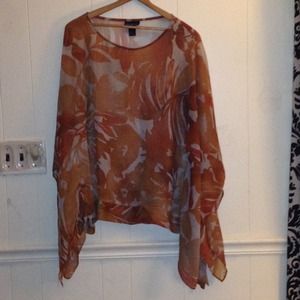 Lane Bryant sheer blouse