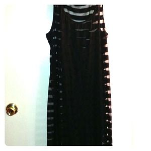 ❌❌❌SOLD❌❌❌Black See Thru Maxi Dress Size 2x