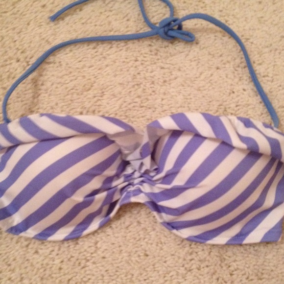 Victorias Secret Striped Push-up Swim Top