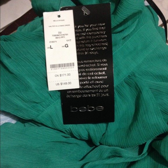 Bebe green sexy dress - Picture 2 of 4