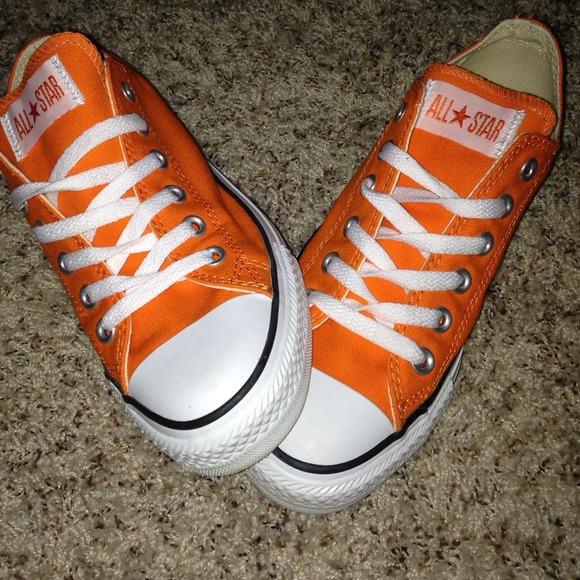 Bright orange converse
