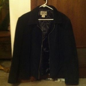 CLIO suede leather reversible jacket.