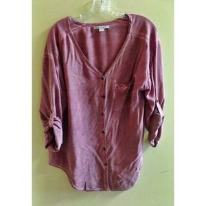 🌜TRADED🌛  Lightweight Fuchsia Button-up