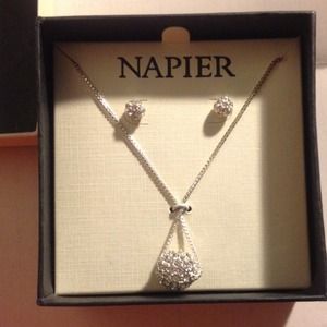 Napier Silver Jewelry Set