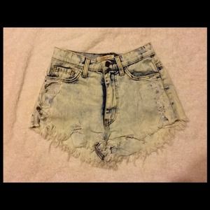 High waisted shorts