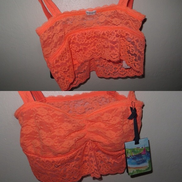 Gilly hicks bralett. Never worn.. Corral color❤️