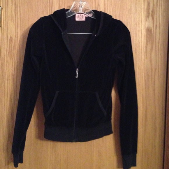 Juicy couture black velour jacket