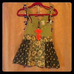 Free people peplum tank